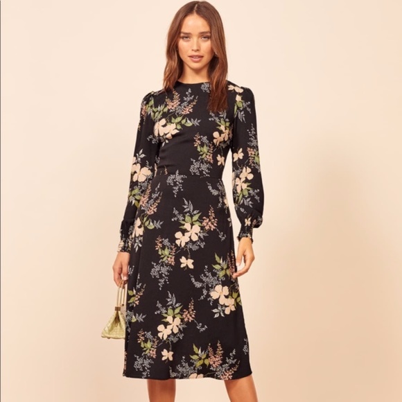 Reformation Kellan Isabella Floral Midi Dress - Picture 4 of 8